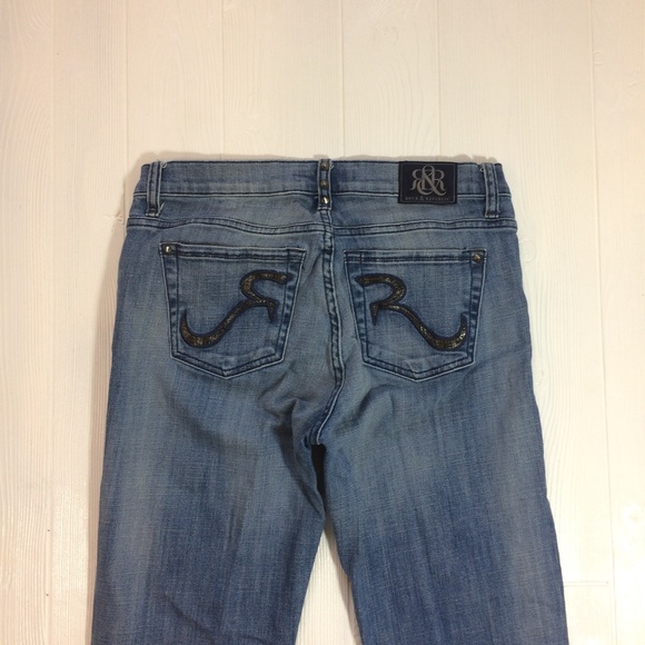 ROCK & REPUBLIC Kasandra Studded Bootcut Jeans 10M - Picture 5 of 8